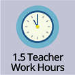 Teacher work hours icon